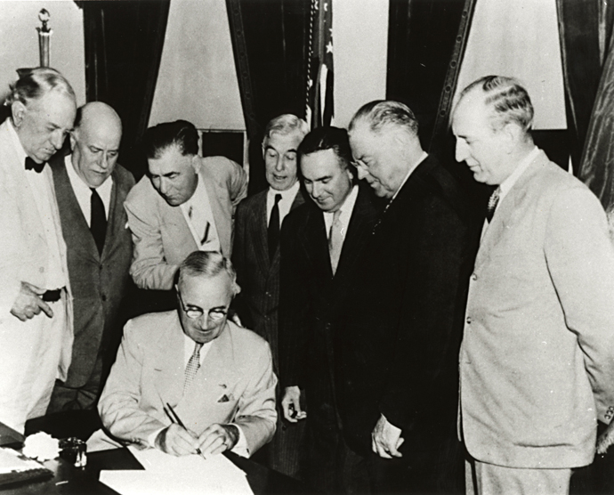 Truman Signing the Atomic Energy Act of 1946