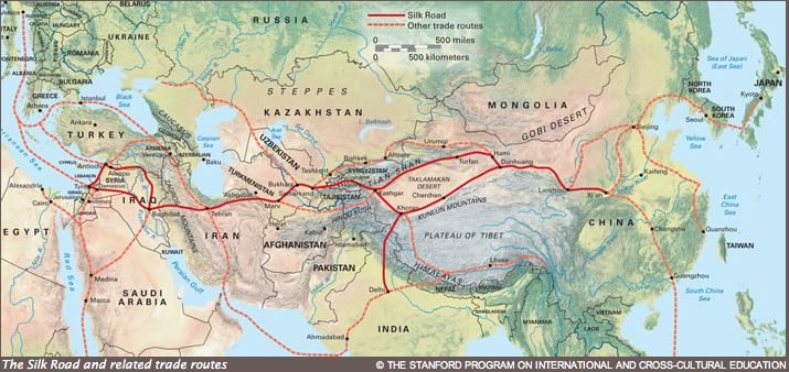 French cooks apples silk road map