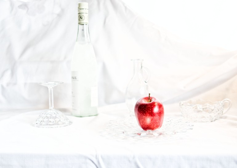 Large still life with apple