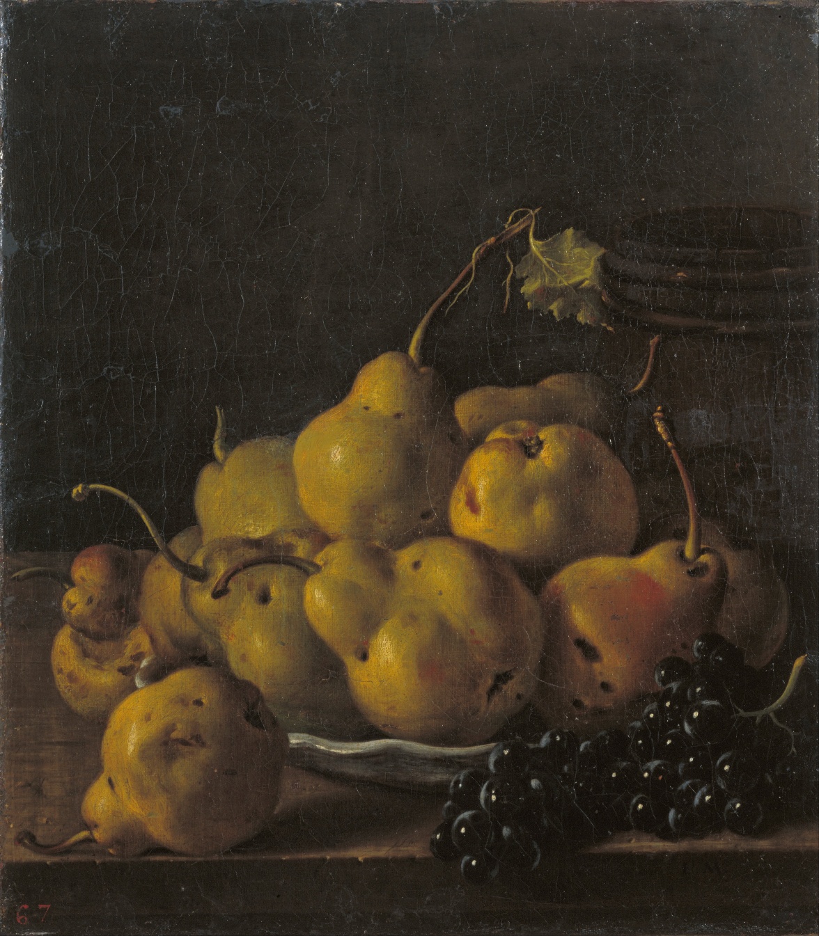 Luis Meléndez -"Still Life with Pears and Grapes"