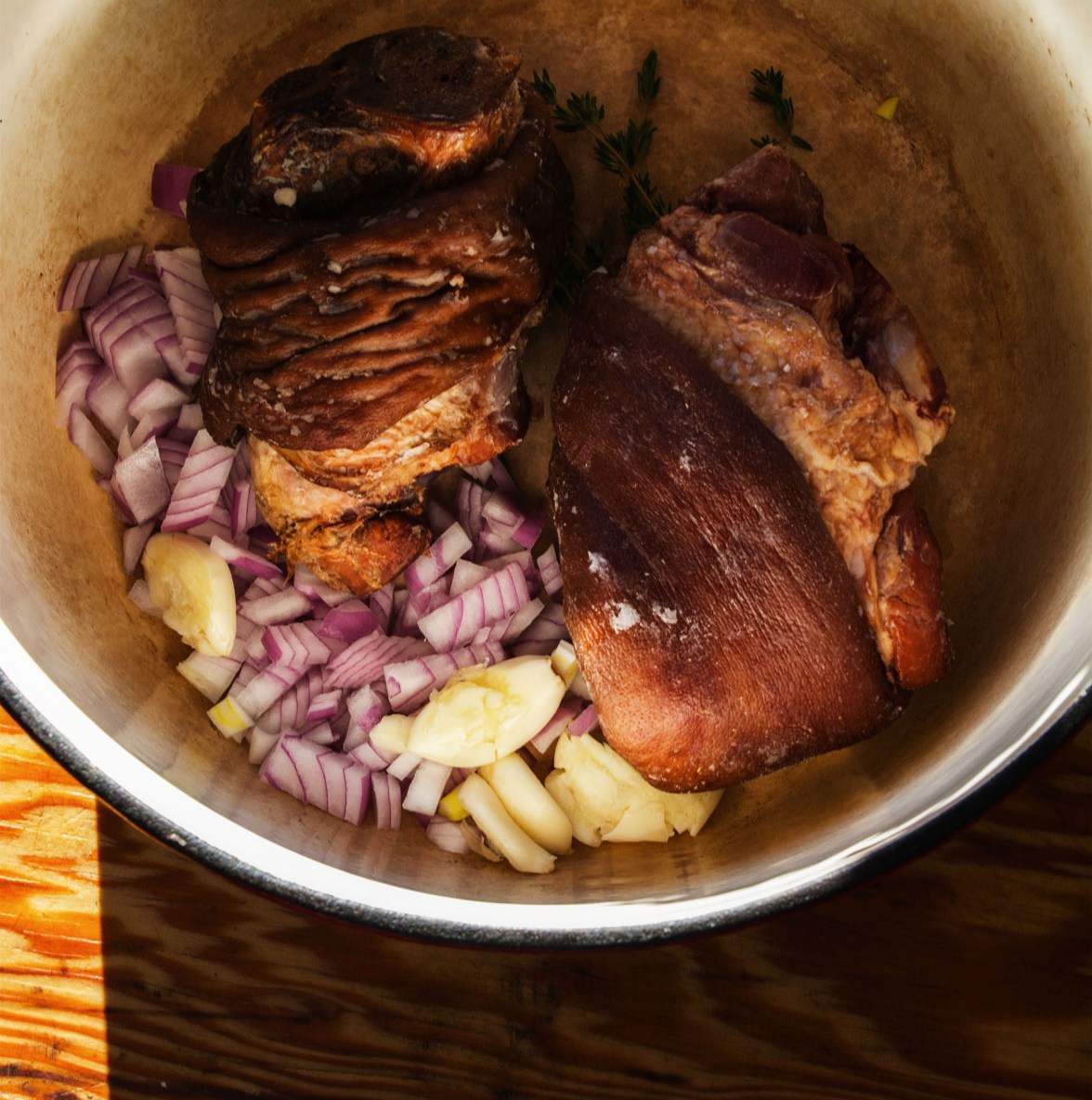 Ham and beans 2 standard low key crop 2