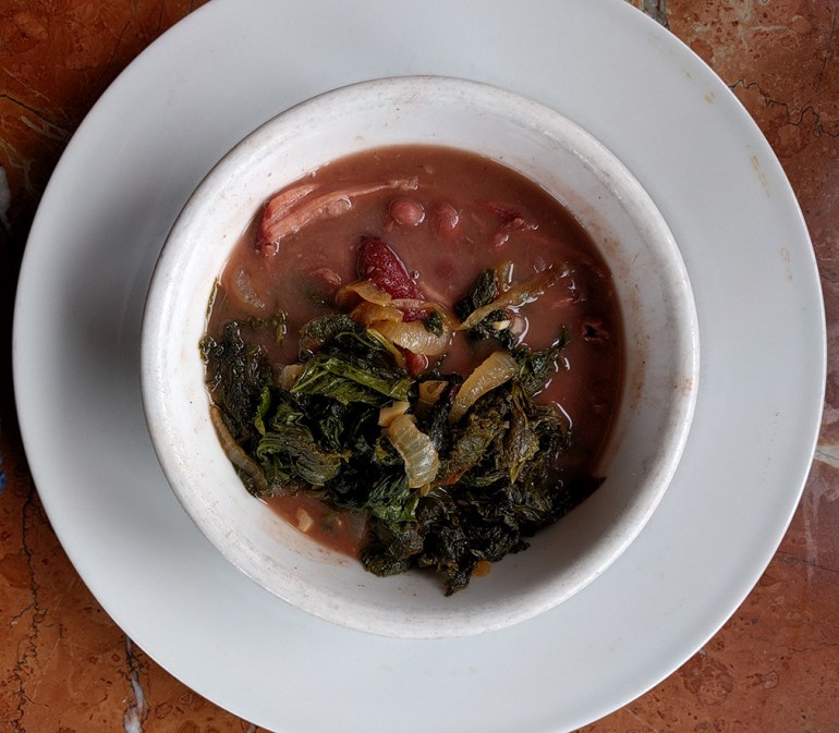 Beans and greens pottage