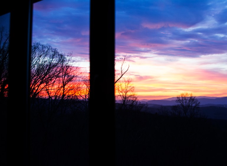 Sunrise from kitchen window rs