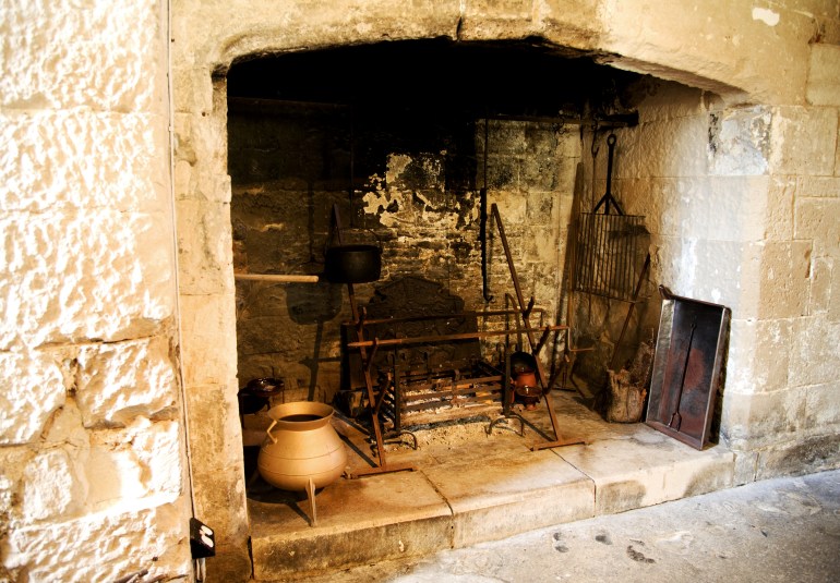 tudor-era-fireplace